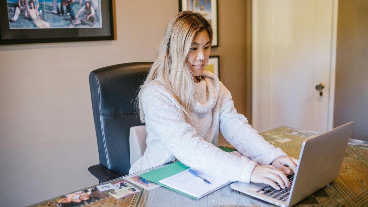 College Graduate doing remote job